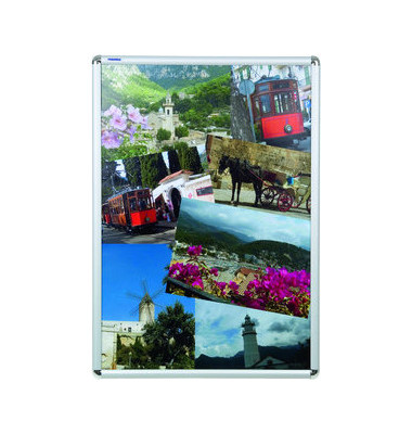 Plakat-Klapprahmen BS070 silber A1 mit Antireflexfolie