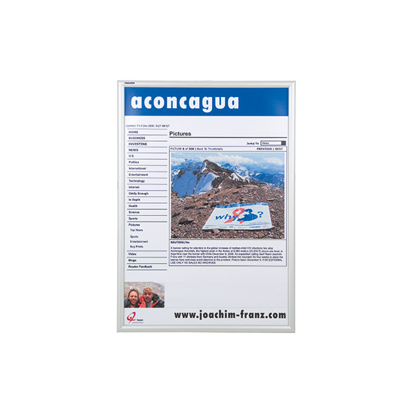 4016946192453 - Plakat-Klapprahmen Outdoor BS1704 silber A1 Aluminium 4016946192453 Franken