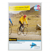 Plakat-Klapprahmen Outdoor, BS1705, silber, A0, Aluminiumrahmen