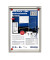 Schaukasten X-tra Line 1 x A4 extraflach Metallrückwand weiß, silber magnetisch