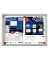Schaukasten X-tra Line 2 x A4 extraflach Metallrückwand weiß, silber magnetisch