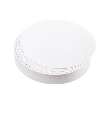 Moderationskarten Kreise Ø 9,5cm weiß