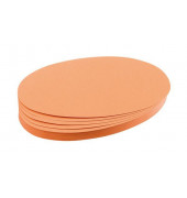 Moderationskarten UMZ111905, Ø 11x19cm, oval, 130g, orange 