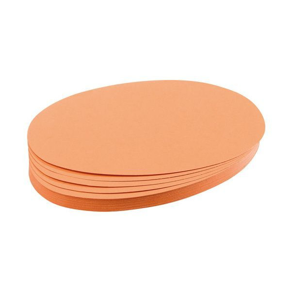 4016946063487 - Moderationskarten UMZ111905 Ø 11x19cm oval 130g orange  4016946063487 500 Stück