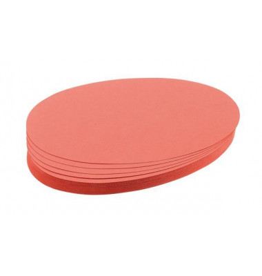 Moderationskarten UMZ111907, Ø 11x19cm, oval, 130g, rot Moderationskarten UMZ111907, Ø 11x19cm, oval, 130g, rot