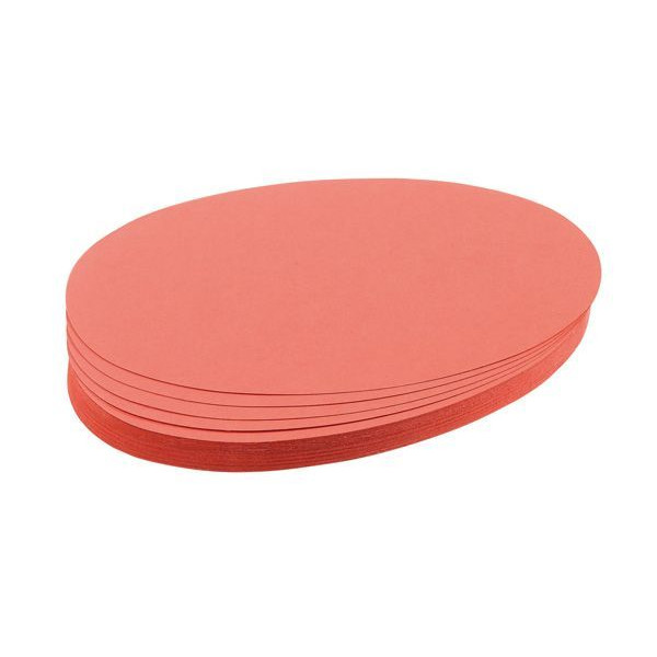 4016946055857 - Moderationskarten UMZ111907 Ø 11x19cm oval 130g rot  4016946055857 500 Stück
