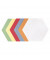 Moderationskarten Wabe farbig sortiert 19x16,5cm