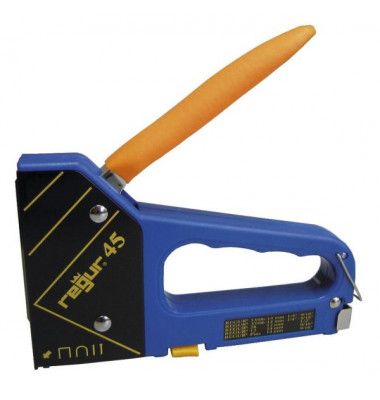 Handtacker R-45, blau/gelb