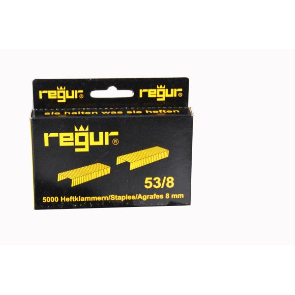 4001973553087 - Tackerklammern 53 8 53 8 Stahldraht verzinkt Heftleistung 40 Blatt max 4001973553087 5000 Stück
