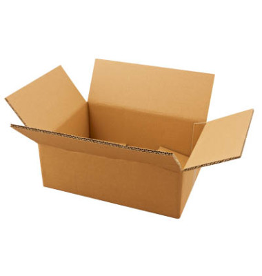 Faltkarton 185983 braun, bis DIN A4+, innen 350x250x120mm, Wellpappe 2-wellig Faltkarton 185983 braun, bis DIN A4+, innen 350x250x120mm, Wellpappe 2-wellig