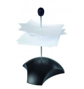 Zettelspie&szlig;er 1754-13, DELTA, inkl. Elastikpuffer und Schutzkappe, schwarz, Polystyrol, Schutzkappe entspricht der Euro-Sicherhe