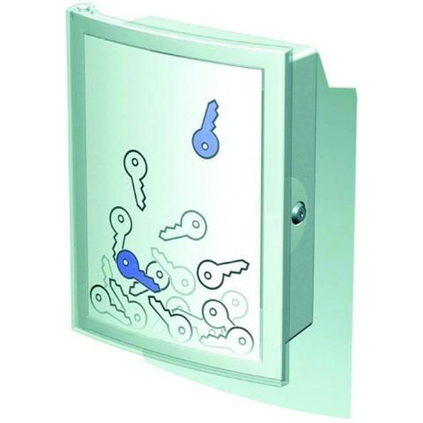 4012473402317 - INDEX Schlüsselkasten lichtgrau mit 63 Haken Zylinderschloss 260 x 118 x 340 cm