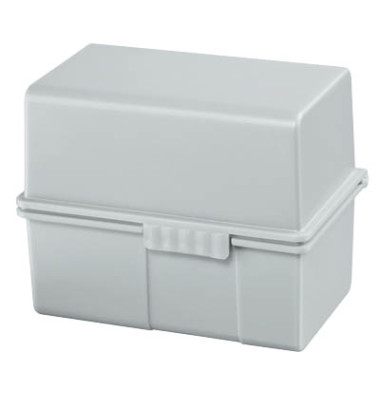 Karteibox A8 quer incl.Reg.+100Kart.l.grau
