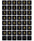 Zahlenetikett 13x13 sw/gold 0-9