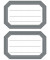 Schuletiketten neutral grau Linier 82x55