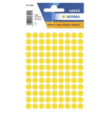 Markierungspunkte Vario 1841, gelb, &Oslash; 8mm