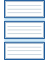 Schuletiketten blauer Rand
