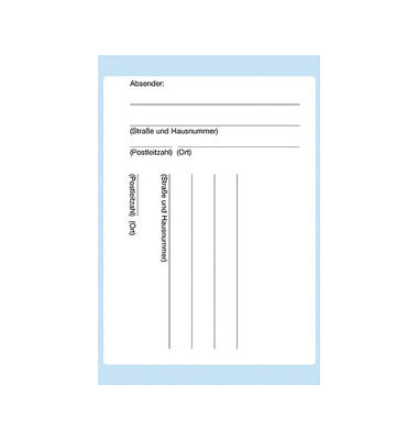 Adressetiketten Textetiketten &acute;Paketadressen&acute;, 110mm (H)