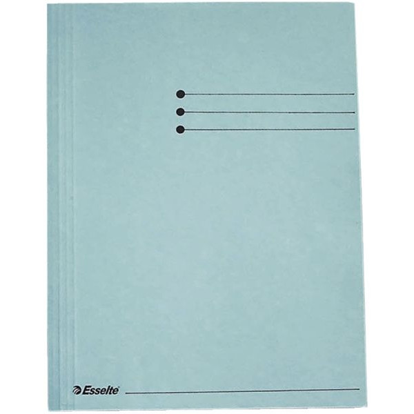 Esselte Jurismappe 1033302, A4 blau Karton 275g, mit 3 Einschlagklappen 5411313894388 Esselte