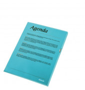 Sichthüllen Standard Plus 54837, A4, blau, transluzent genarbt, oben & rechts offen, 