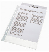 Prospekth&uuml;llen Economy 56171, A4 transluzent genarbt, oben offen, 0,05mm