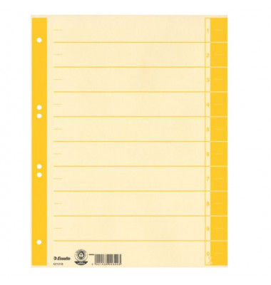 Trennblätter 621018 A4 chamois/gelb 230g 
