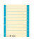 Trennblätter 621020 A4 chamois/hellblau 230g Recyclingkarton