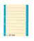 Trennblätter 621020 A4 chamois/hellblau 230g 