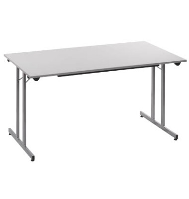 Schreibtisch TPMU127GA klappbar grau rechteckig 120x70 cm (BxT)