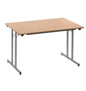 Schreibtisch TPMU128HA klappbar buche rechteckig 120x80 cm (BxT)