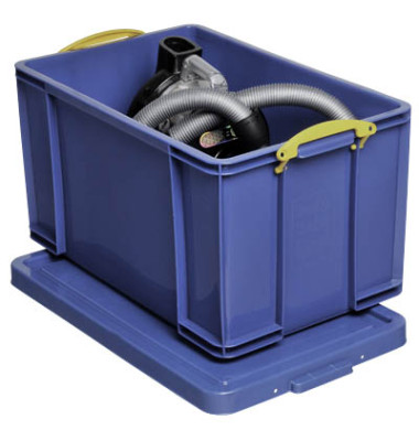 Aufbewahrungsbox 84BCB, 84 Liter, mit Deckel, au&szlig;en 710x440x380mm, Kunststoff blau
