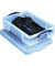 Aufbewahrungsbox 32228, 24,5 Liter mit Deckel, für A3, außen 600x400x155mm, Kunststoff transparent