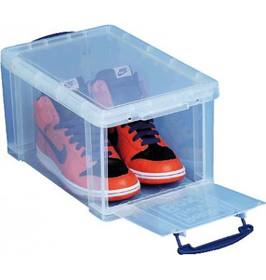 Aufbewahrungsbox 14C, 14 Liter, mit Deckel, au&szlig;en 395x255x210mm, Kunststoff transparent