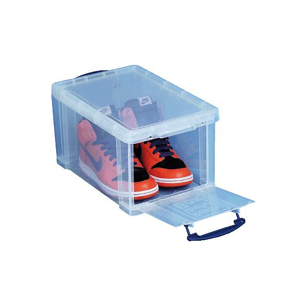 Really Useful Box Aufbewahrungsbox 14C, 14 Liter, mit Deckel, außen 395x255x210mm, Kunststoff transparent 5060024807820 Really Useful Box