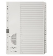 Kartonregister 31007-08, A bis Z, A4, 160 g/m&sup2;, wei&szlig;e Taben, 24-teilig