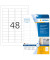 Folienetiketten Special 9531, wei&szlig;, 45,7x21,2mm (BxH), rechteckig