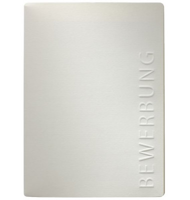 Bewerbungsmappe 44122 Stream mit Klemme A4 bis 15 Blatt ivory
