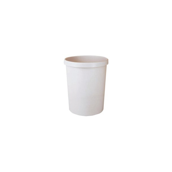 M und M Papierkorb 201S0900, 18 Liter, rund, hellgrau 4011001095014 M und M