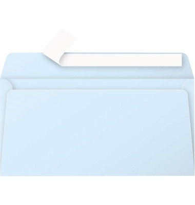 Designbriefumschlag Pollen 5465C, Din Lang, haftklebend, 120g, blau