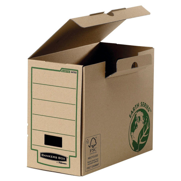 0043859577873 - Archivbox Earth Series 4470301 A4 braun innen 315x15x25cm (TxBxH) Karton 0043859577873 Fellowes