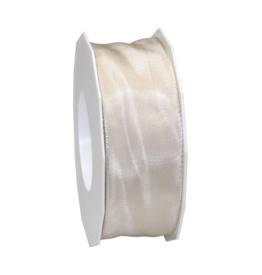 Geschenkband LYON 4644025-104, 40mm x 25m, creme Geschenkband LYON 4644025-104, 40mm x 25m, creme