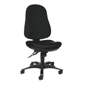 Bürostuhl Trend SY 10, schwarz / schwarz/chrom, bis 110kg