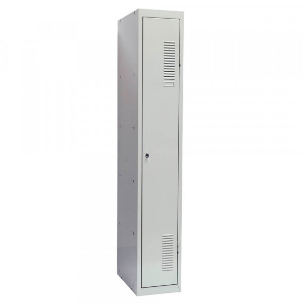 4260054773923 - Spind 51304 Metall 1 Abteil mit 1 Fach abschließbar 30x180cm (BxH) lichtgrau