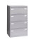 H&auml;ngeregistraturschrank BLYCDF4355 Light, silber, 4 Schubladen, 2-bahnig