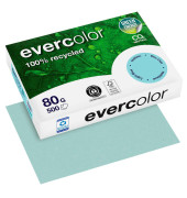 Recyclingpapier evercolor 40006C hellblau pastell A4 80g 