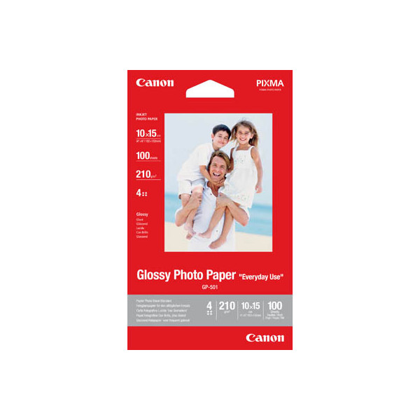 4960999293967 - Fotopapier GP-501 Glossy Everyday Use 0775B003 10x15cm für Inkjet 170g weiß hochglänzend einseitig bedruckbar 4960999293967 C 100 Blatt
