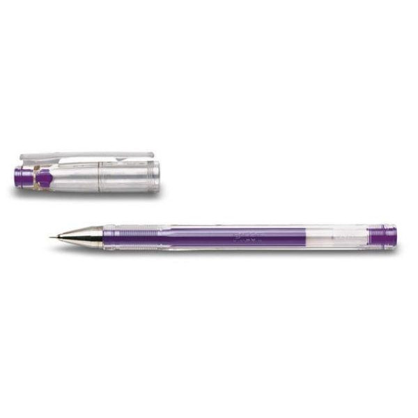 PILOT G-Tec C4 Gelschreiber transparent 0,25 mm, Schreibfarbe: lila, 1 St.