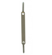 Heftstreifen kurz Heftstreifen Q-Connect Kunststoff kurz weiß 1012500010, 34x150mm, PP mit Metalldeckleiste, weiß