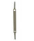 Heftstreifen kurz 1012500010, 3,4x15cm (BxL), Kunststoff mit Metalldeckleiste, wei&szlig;