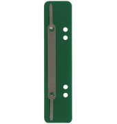 Heftstreifen kurz 1012500110, 34x150mm, Kunststoff mit Metalldeckleiste, grün